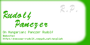 rudolf panczer business card